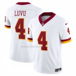 Camiseta NFL Limited Washington Commanders Frankie Luvu Vapor F.U.S.E. Cosido Blanco