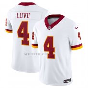 Camiseta NFL Limited Washington Commanders Frankie Luvu Vapor F.U.S.E. Cosido Blanco