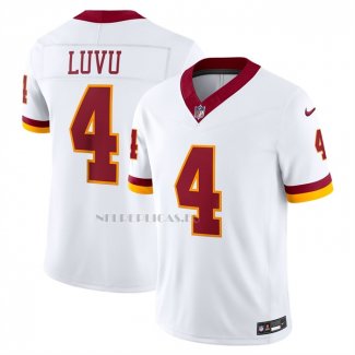 Camiseta NFL Limited Washington Commanders Frankie Luvu Vapor F.U.S.E. Cosido Blanco