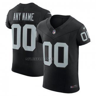 Camiseta NFL Elite Las Vegas Raiders Vapor F.U.S.E. Personalizada Negro