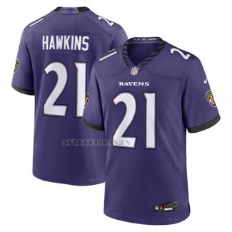 Camiseta NFL Game Baltimore Ravens Jaylinn Hawkins Violeta