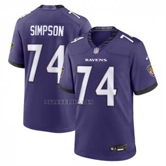 Camiseta NFL Game Baltimore Ravens John Simpson Violeta