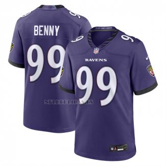 Camiseta NFL Game Baltimore Ravens Rayshaun Benny Violeta
