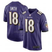 Camiseta NFL Game Baltimore Ravens Roquan Smith Violeta