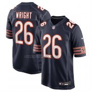Camiseta NFL Game Chicago Bears Nahshon Wright Azul