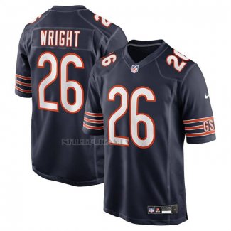 Camiseta NFL Game Chicago Bears Nahshon Wright Azul