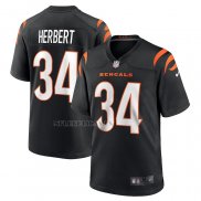 Camiseta NFL Game Cincinnati Bengals Khalil Herbert Negro