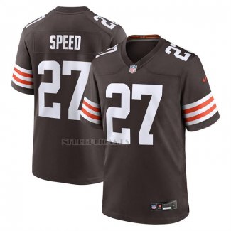 Camiseta NFL Game Cleveland Browns Ameer Speed Marron