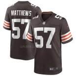Camiseta NFL Game Cleveland Browns Clay Matthews Retired Marron