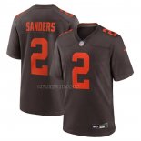 Camiseta NFL Game Cleveland Browns Shedeur Sanders Alterno Marron