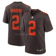 Camiseta NFL Game Cleveland Browns Shedeur Sanders Alterno Marron