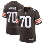 Camiseta NFL Game Cleveland Browns Zak Zinter Marron