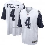 Camiseta NFL Game Dallas Cowboys Dak Prescott Alterno Blanco