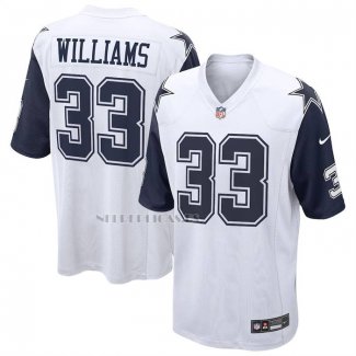 Camiseta NFL Game Dallas Cowboys Javonte Williams Alterno Blanco