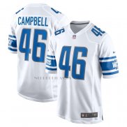 Camiseta NFL Game Detroit Lions Jack Campbell Segunda Blanco