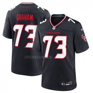 Camiseta NFL Game Houston Texans Derrick Graham Azul Marino