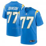 Camiseta NFL Game Los Angeles Chargers Zion Johnson 2022 NFL Draft Pick Azul