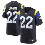 Camiseta NFL Game Los Angeles Rams Blake Corum Rivalries Collection Negro