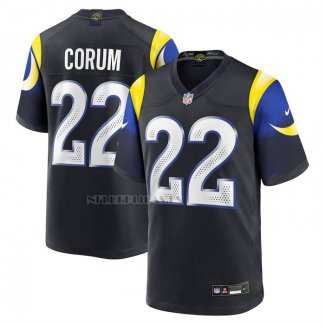 Camiseta NFL Game Los Angeles Rams Blake Corum Rivalries Collection Negro