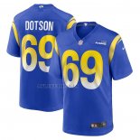 Camiseta NFL Game Los Angeles Rams Kevin Dotson Azul