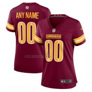 Camiseta NFL Game Mujer Washington Commanders Personalizada Rojo
