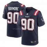 Camiseta NFL Game New England Patriots Christian Barmore Azul