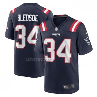 Camiseta NFL Game New England Patriots Joshuah Bledsoe Azul