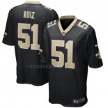 Camiseta NFL Game New Orleans Saints Cesar Ruiz Negro