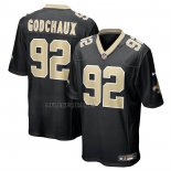 Camiseta NFL Game New Orleans Saints Davon Godchaux Negro