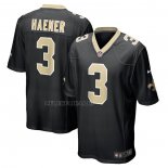 Camiseta NFL Game New Orleans Saints Jake Haener Negro