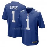 Camiseta NFL Game New York Giants Deonte Banks 2023 NFL Draft First Round Pick Azul