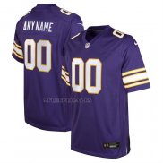 Camiseta NFL Game Nino Minnesota Vikings Classic Personalizada Violeta