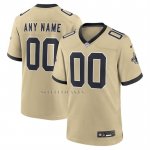 Camiseta NFL Game Nino New Orleans Saints Alterno Gameday Golds Personalizada Oro