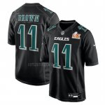 Camiseta NFL Game Philadelphia Eagles AJ Brown Super Bowl LIX Negro