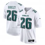 Camiseta NFL Game Philadelphia Eagles Saquon Barkley Carbon Blanco