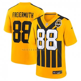 Camiseta NFL Game Pittsburgh Steelers Pat Freiermuth Alterno 1933 Retro Amarillo