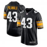 Camiseta NFL Game Pittsburgh Steelers Troy Polamalu Retired Negro