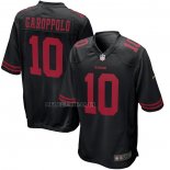Camiseta NFL Game San Francisco 49ers Jimmy Garoppolo Alterno Negro