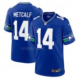 Camiseta NFL Game Seattle Seahawks DK Metcalf Throwback Azul