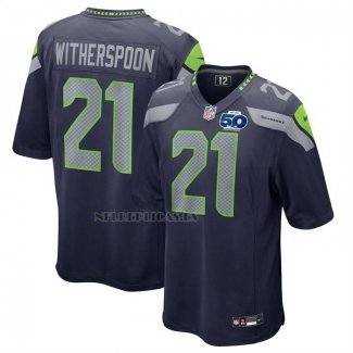 Camiseta NFL Game Seattle Seahawks Devon Witherspoon 50th Season Azul