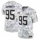 Camiseta NFL Limited Cleveland Browns Myles Garrett 2024 Salute To Service Gris