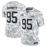 Camiseta NFL Limited Cleveland Browns Myles Garrett 2024 Salute To Service Gris
