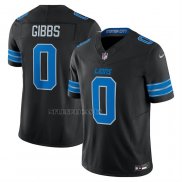Camiseta NFL Limited Detroit Lions Jahmyr Gibbs Segunda Alterno Vapor F.U.S.E. Negro