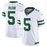 Camiseta NFL Limited New York Jets Garrett Wilson Vapor F.U.S.E. Legacy Blanco