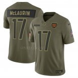 Camiseta NFL Limited Washington Commanders Terry McLaurin 2025 Salute To Service Verde Militar