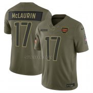 Camiseta NFL Limited Washington Commanders Terry McLaurin 2025 Salute To Service Verde Militar