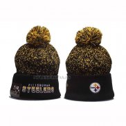 Gorro Beanie Pittsburgh Steelers New Era Sideline Negro Amarillo2
