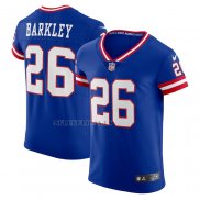 Camiseta NFL Elite New York Giants Saquon Barkley Classic Vapor Azul