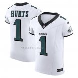 Camiseta NFL Elite Philadelphia Eagles Jalen Hurts Vapor F.U.S.E. Blanco