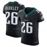 Camiseta NFL Elite Philadelphia Eagles Saquon Barkley Vapor F.U.S.E. Alterno Negro
